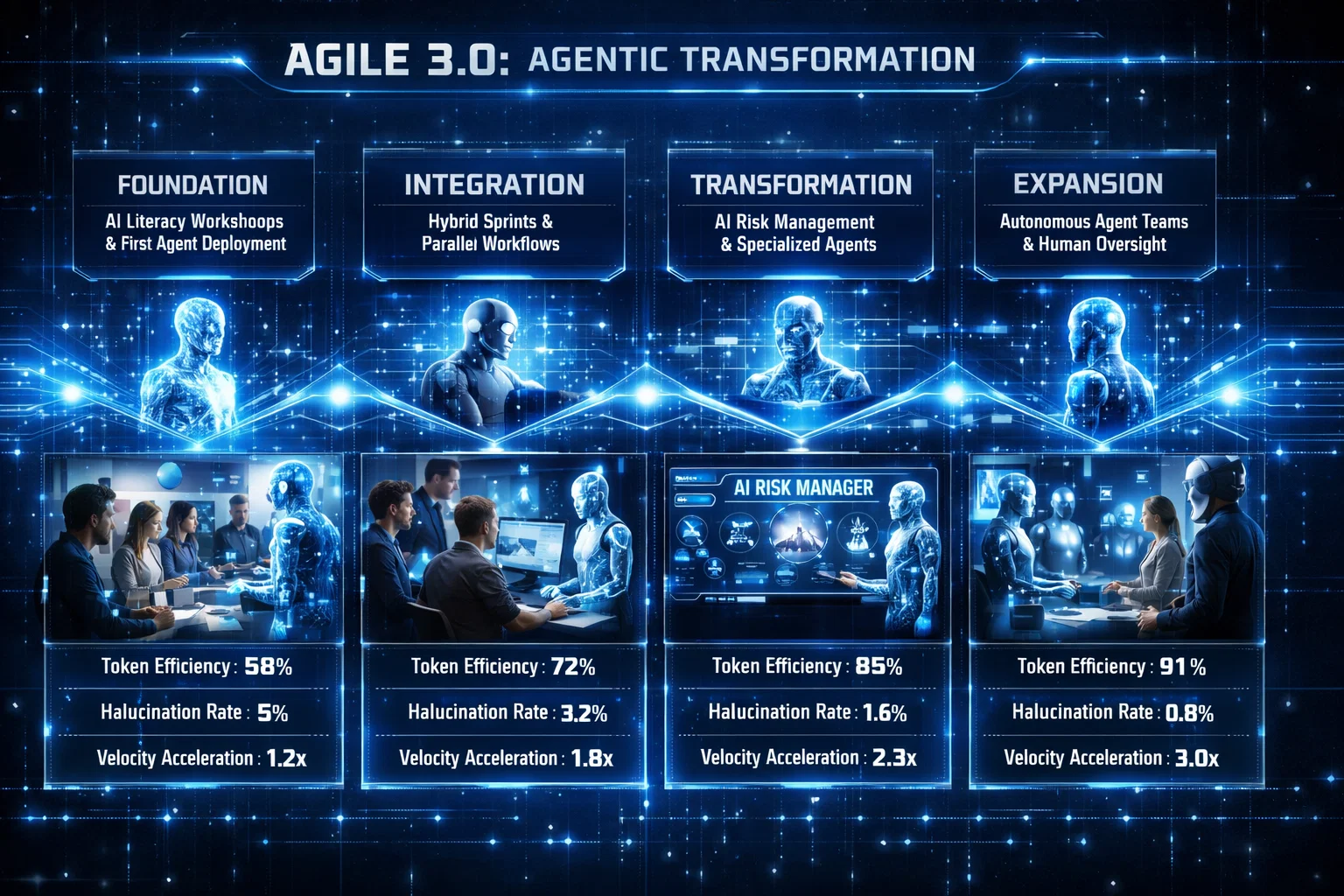Phase 1 implementation checklist showing 30-day readiness assessment timeline
